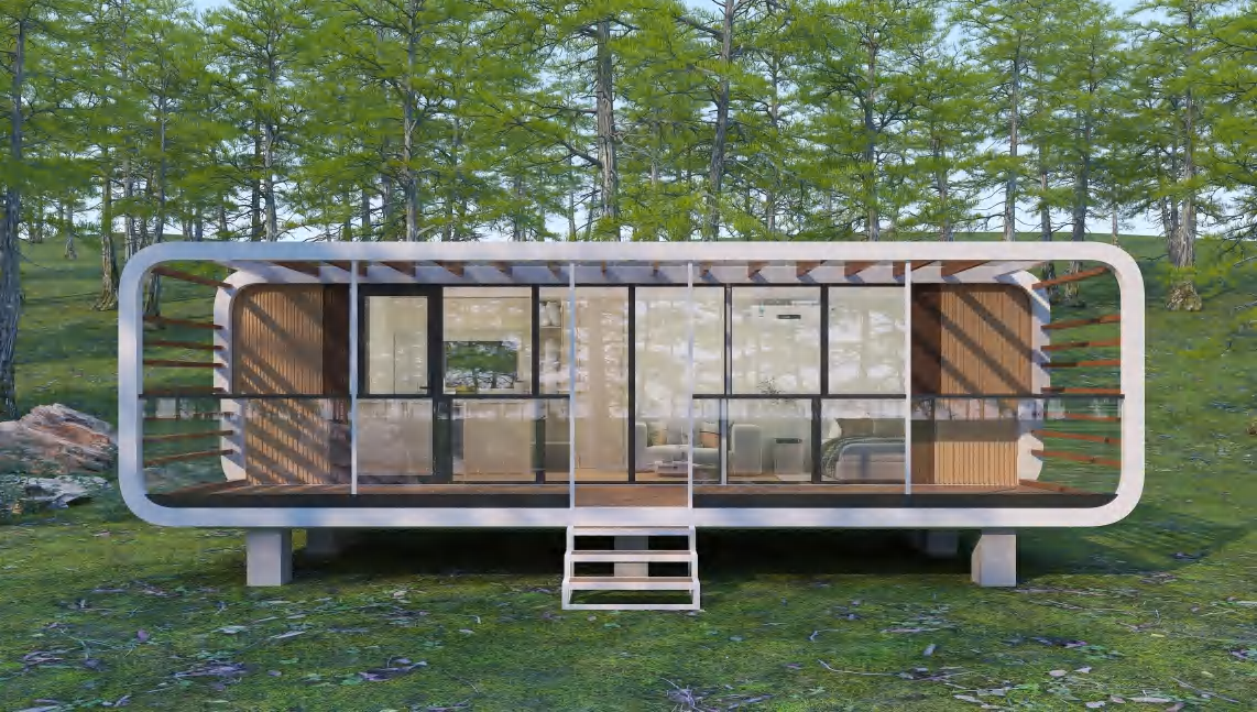 Slimline Prefab Cabin with Living Space — A9s exterior design