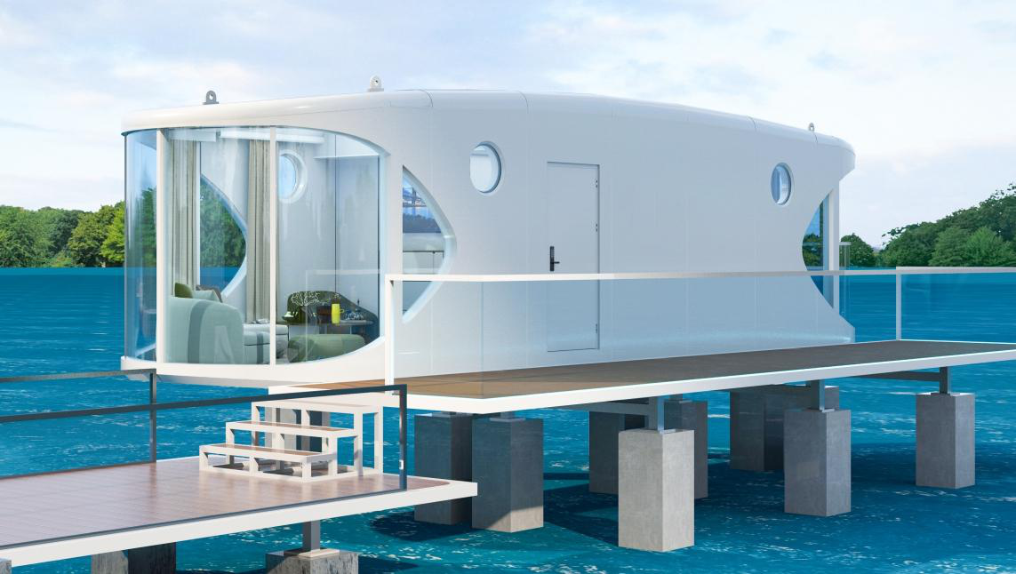 Panoramic Shark Cabin form within the Leader Space retreat collection