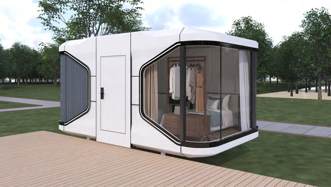 Compact Space Capsule for Glamping Stays — N3 exterior design