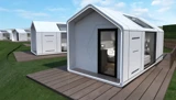 26 m² Prefab Cabin with a Pitched Roof — X5 exterior design