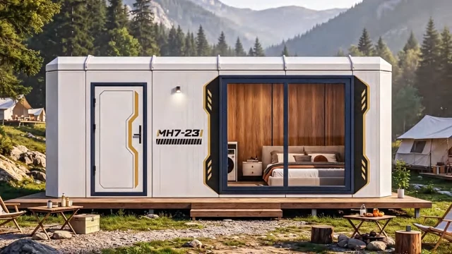 One-Bedroom Modular Cabin for Resort Guest Rooms — MH7-23 exterior design