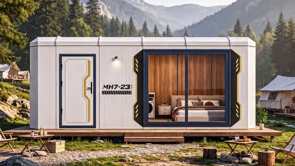 One-Bedroom Modular Cabin for Resort Guest Rooms — MH7-23 exterior design