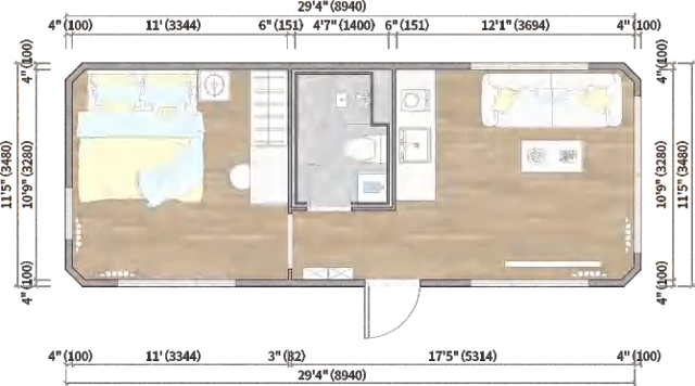 MH7-31 Modular House - design and interior view 4