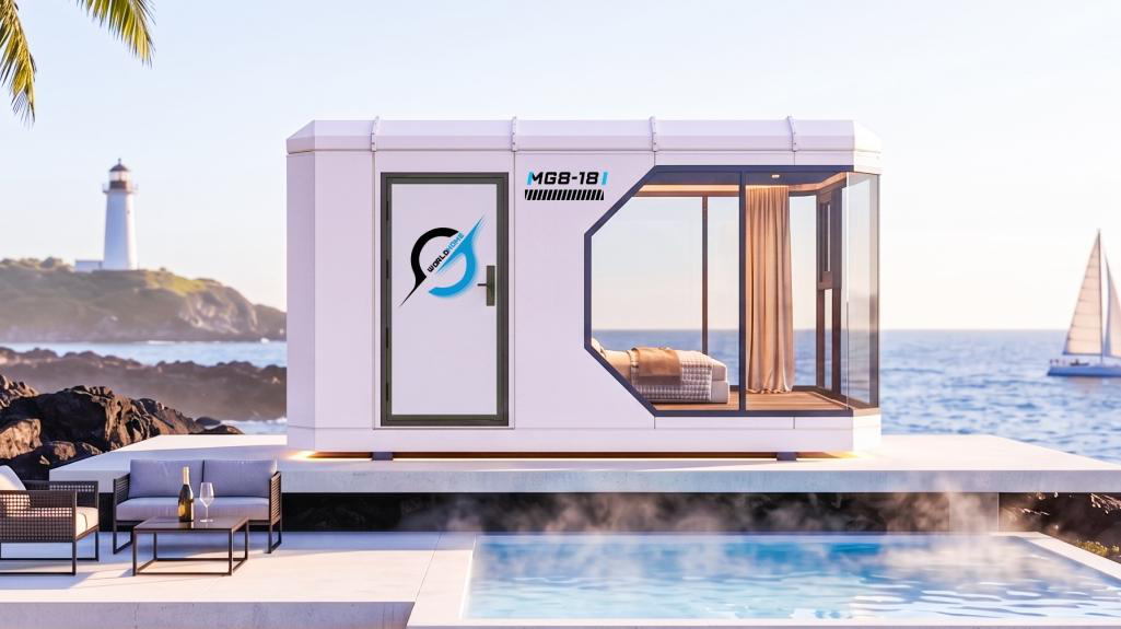 Compact Modular Studio for Short-Stay Lodging — MG8-18 exterior design