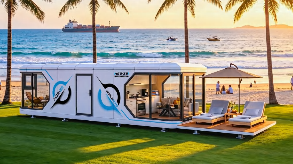 Modular Holiday Suite for Beachside Projects — MG8-35 exterior design