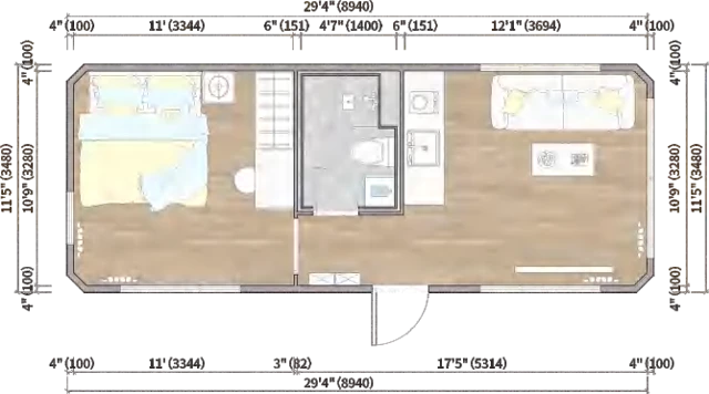 MG3-31B Modular House - design and interior view 4