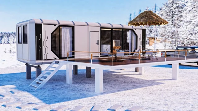 Modular Guest Suite for Longer Resort Stays — MG3-40A exterior design