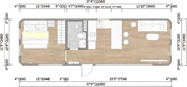 MG3-40A Modular House - design and interior view 3